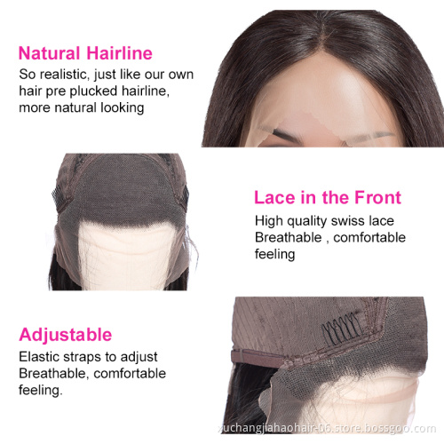 2021 cool bob style short straight human hair wigs virgin hair lace front wigs for girls competitive price 180% density